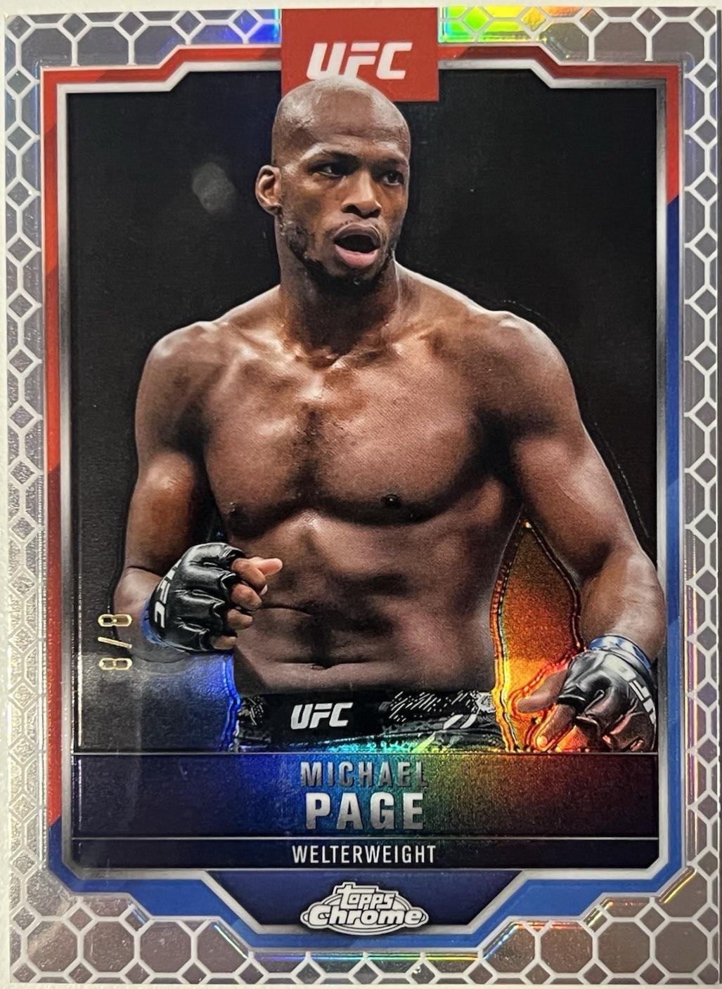 Michael Page 2025 Topps Chrome UFC Base #167 OctaFractor