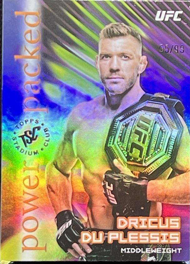 Dricus Du Plessis 2025 Topps Stadium Club UFC Power Packed #PD-1 Black