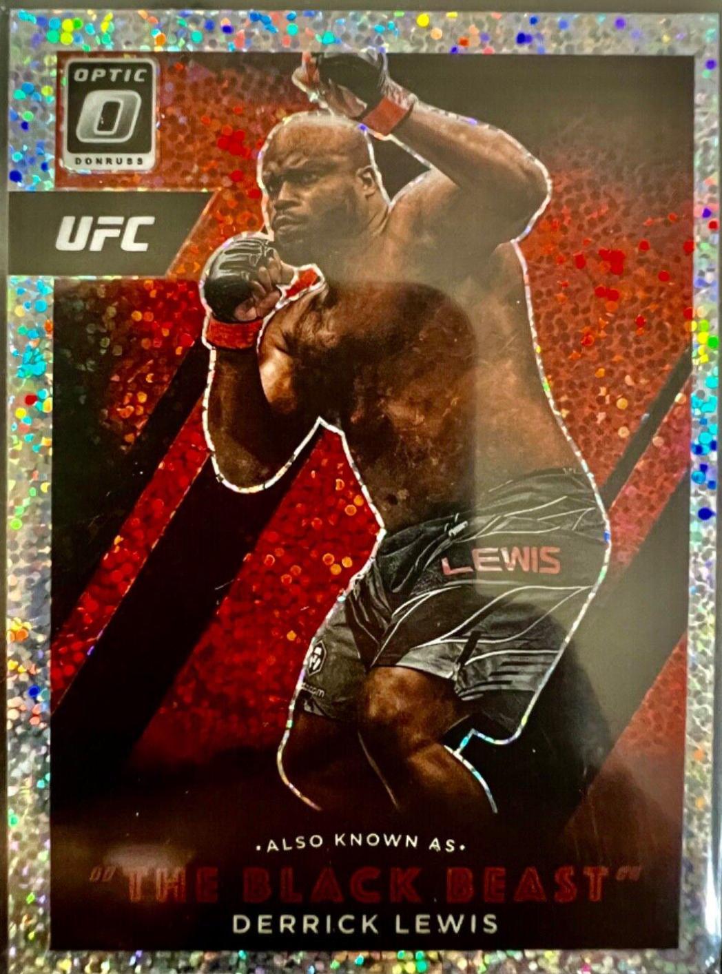Derrick Lewis 2022 Panini Donruss Optic UFC Also Known As #16 Purple