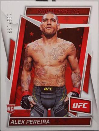 Alex Pereira 2023 Panini Chronicles UFC Base Rookies and Stars #181 Red