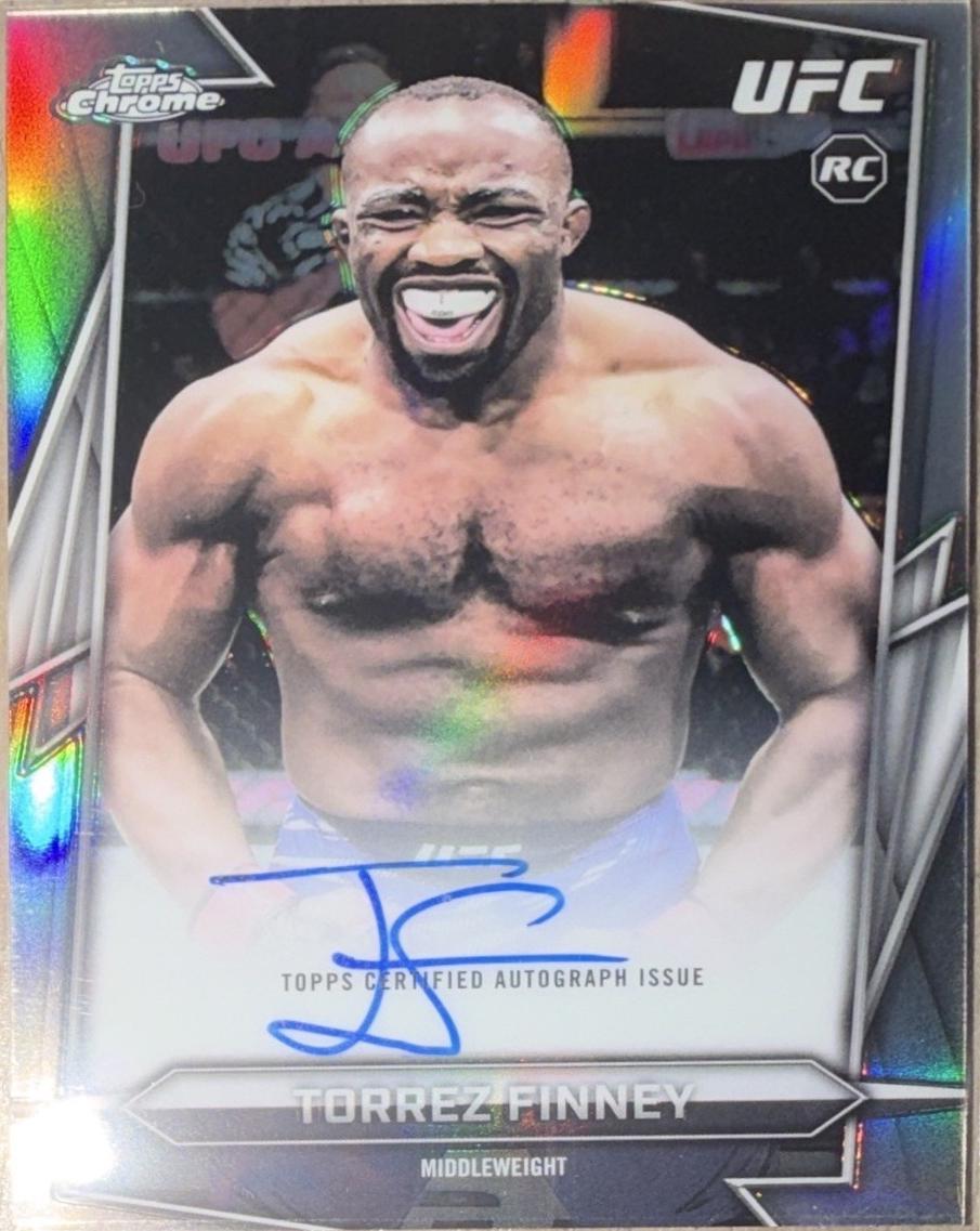 Torrez Finney 2026 Topps Chrome UFC Base Autographs #BAV-TF Refractor