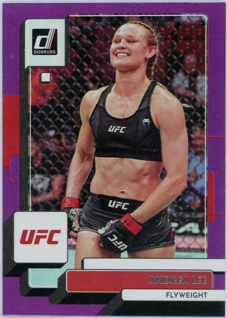 Andrea Lee 2023 Panini Donruss UFC Base #176 Purple Flood