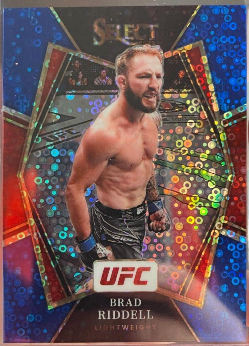 Brad Riddell 2022 Panini Select UFC Premier Level #172 Blue Disco