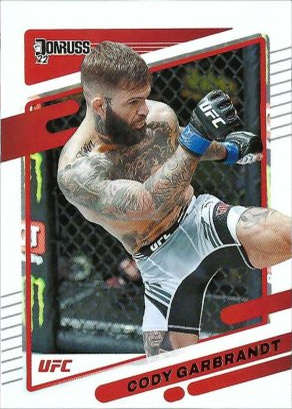 Cody Garbrandt 2022 Panini Donruss UFC Base #7 Press Proof Purple