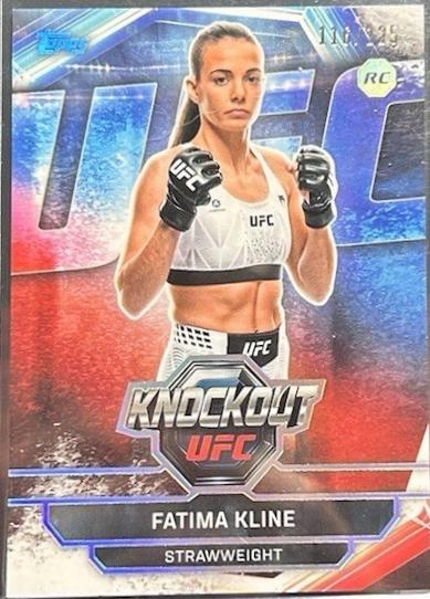 Fatima Kline 2026 Topps Knockout UFC Base #100 Holo Silver