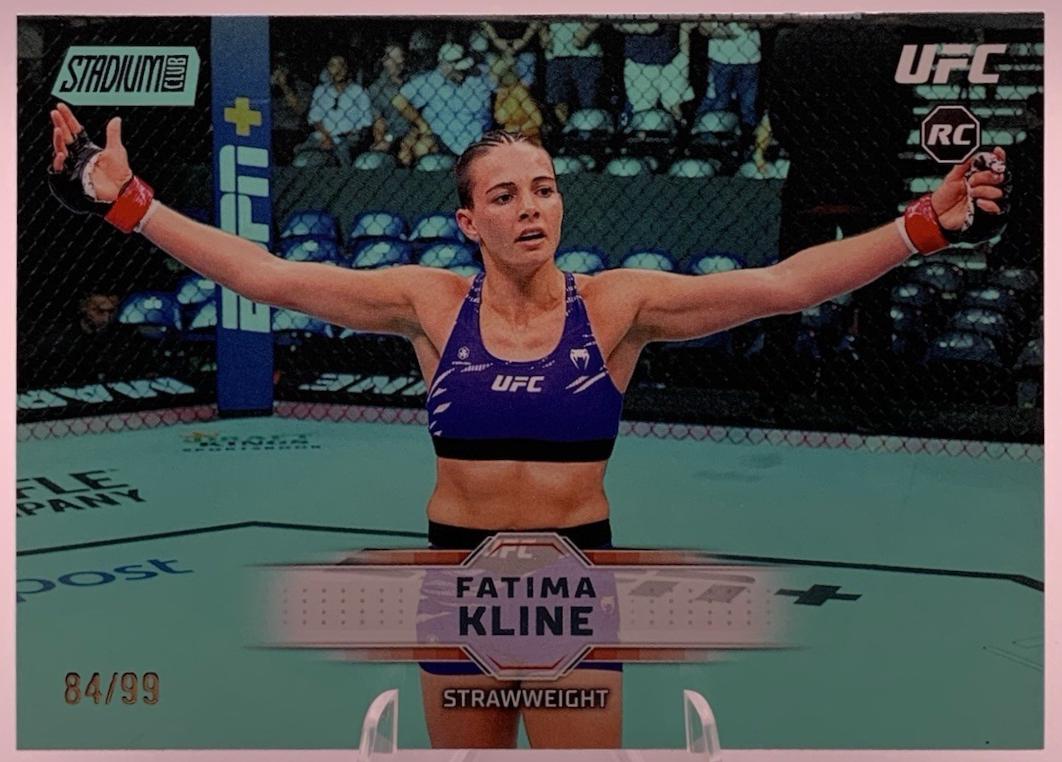 Fatima Kline 2026 Topps Stadium Club UFC Base #139 Turquoise