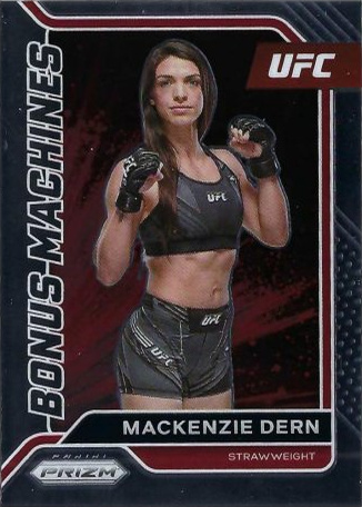 Mackenzie Dern 2022 Panini Prizm UFC Bonus Machines #22 Black Prizm