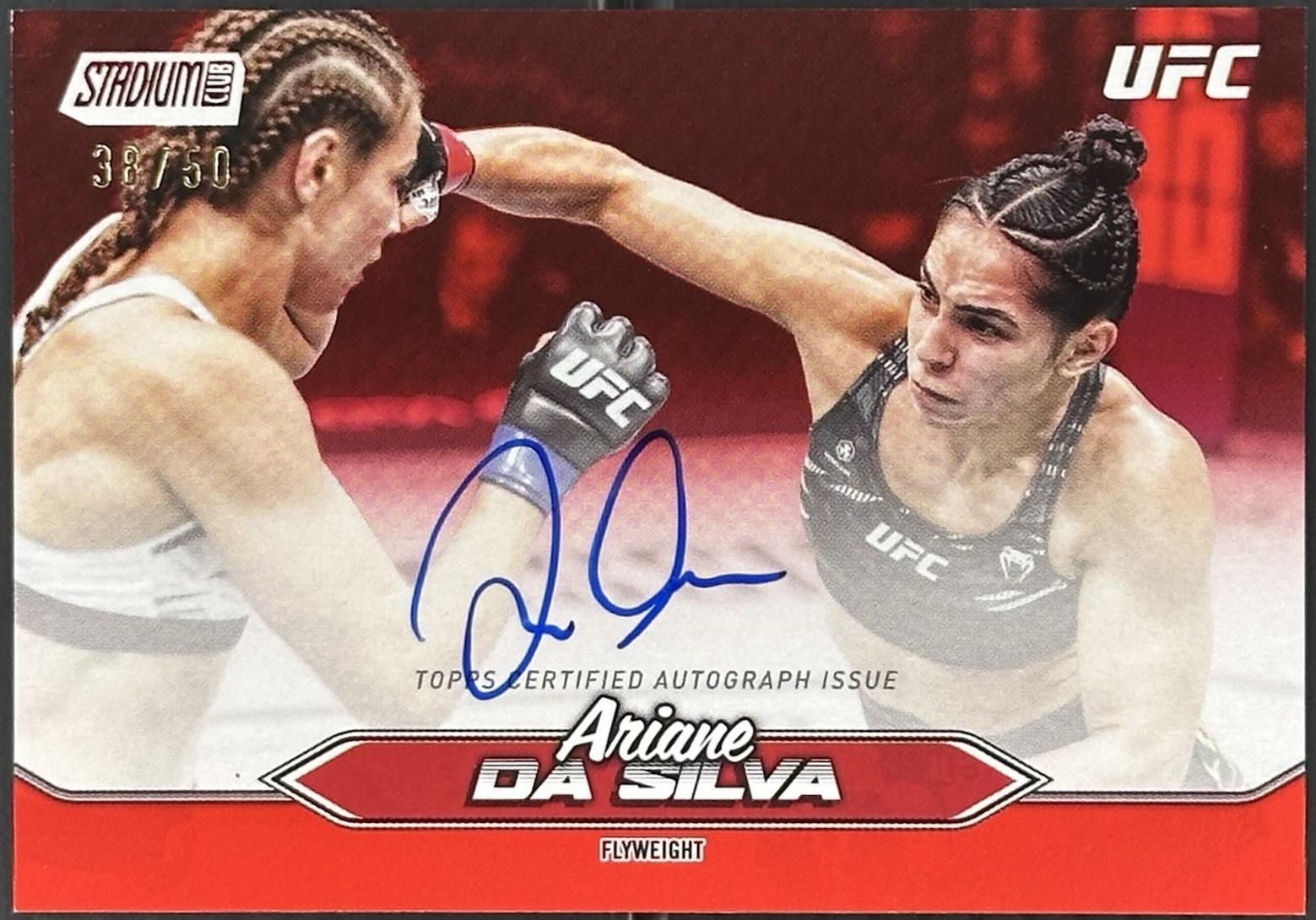 Ariane da Silva 2025 Topps Stadium Club UFC Base Autographs #BCA-ADS Red