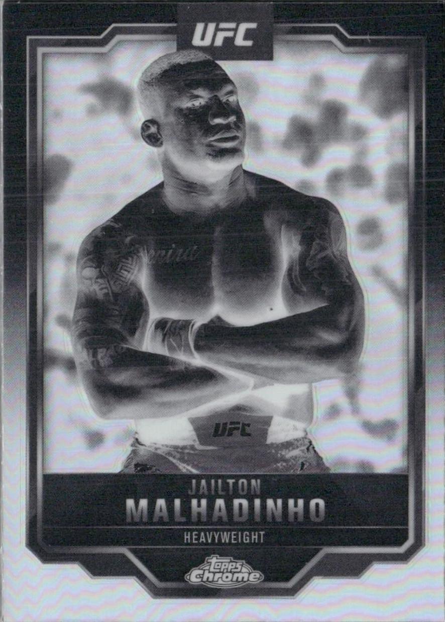 Jailton Almeida 2025 Topps Chrome UFC Base #112 Negative Refractor