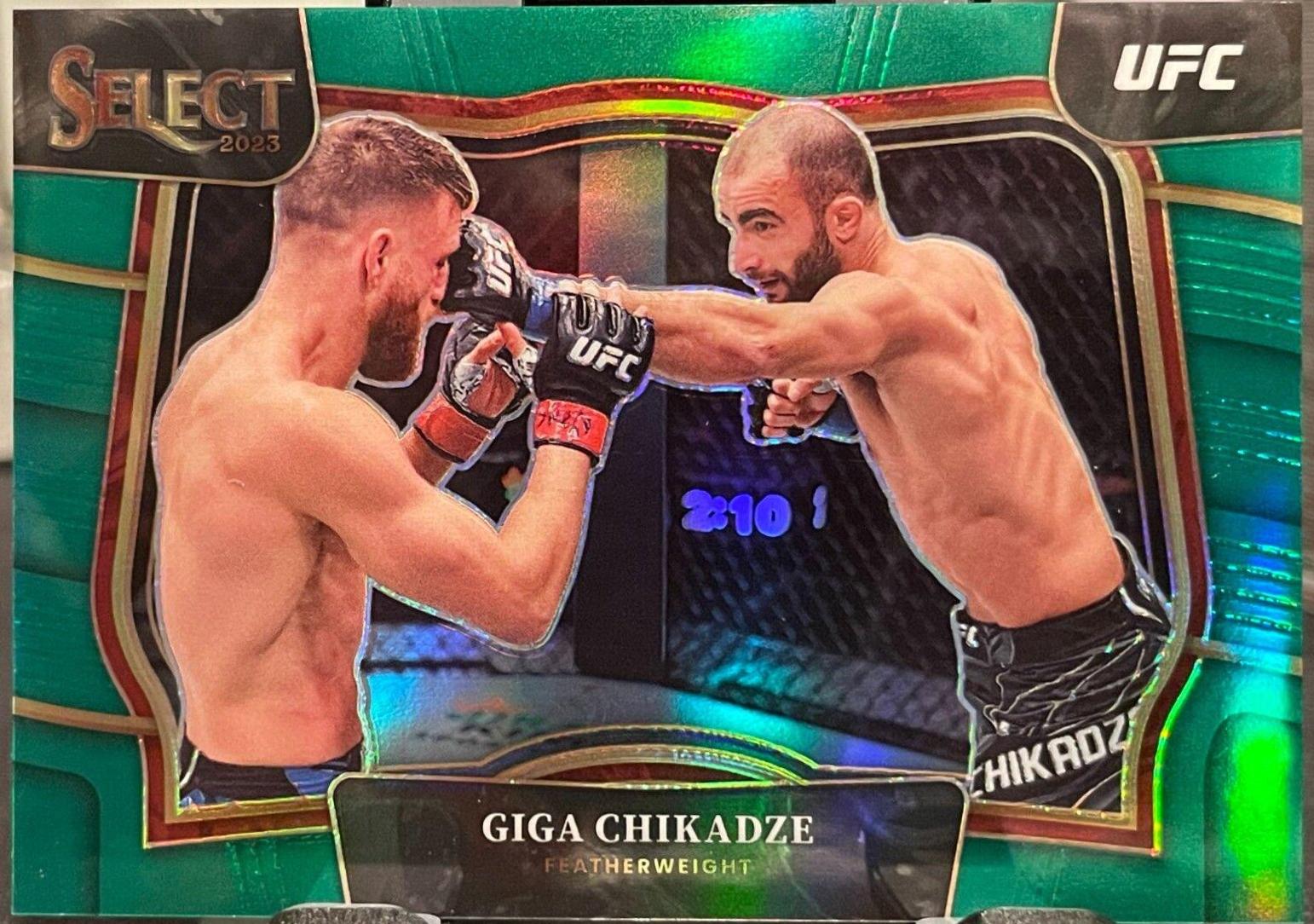 Giga Chikadze 2023 Panini Select UFC Octagonside #210 Green