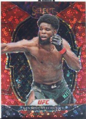 Kennedy Nzechukwu 2023 Panini Select UFC Concourse #77 Red Disco