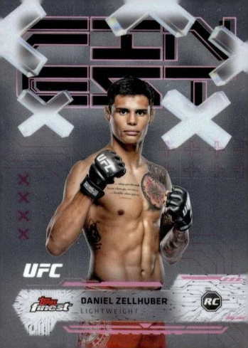 Daniel Zellhuber 2025 Topps Finest UFC Base Common #56 Blue Refractor