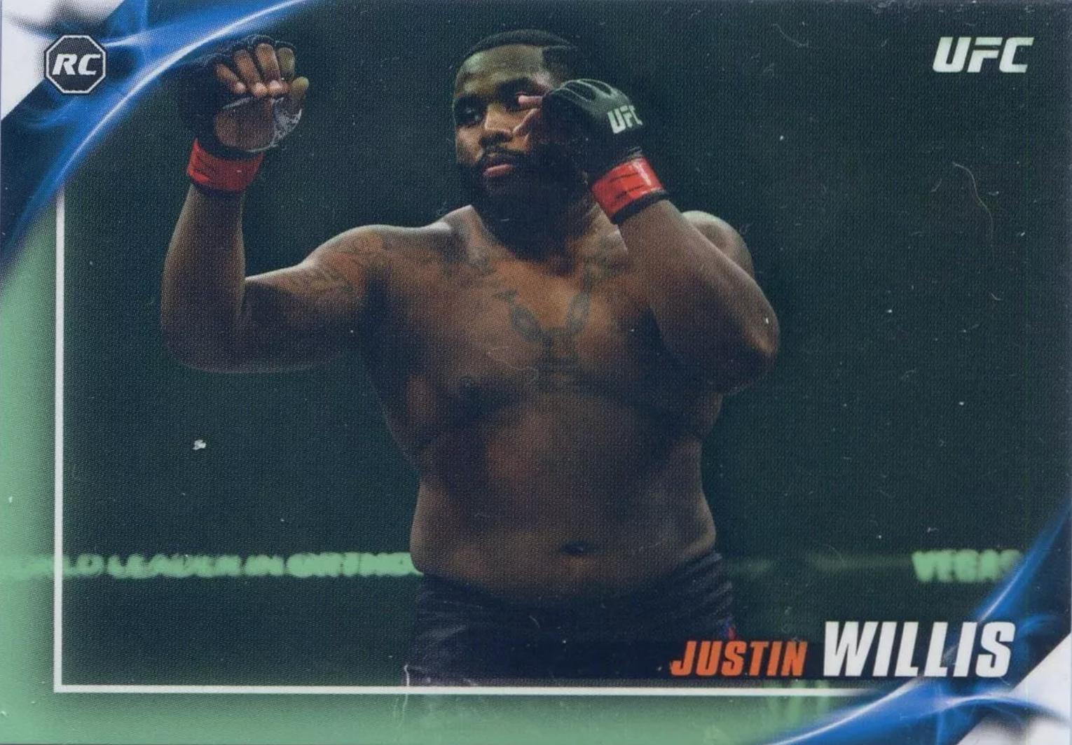 Justin Willis 2019 Topps UFC Knockout Base #67 Green