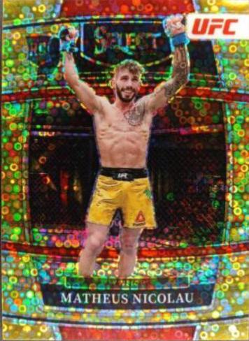 Matheus Nicolau 2022 Panini Select UFC Concourse #83 Gold Disco