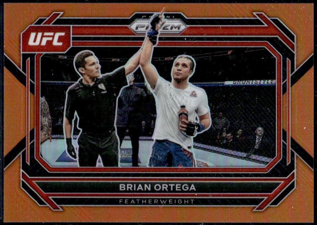 Brian Ortega 2023 Panini Prizm UFC Base #48 Orange