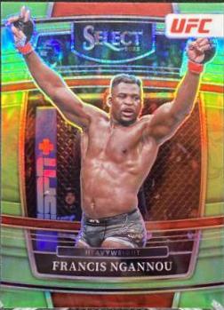 Francis Ngannou 2022 Panini Select UFC Concourse #35 Neon Green