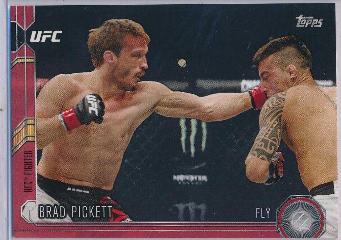 Brad Pickett 2015 Topps UFC Chronicles Base #158 Red