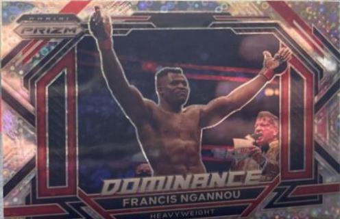 Francis Ngannou 2023 Panini Prizm UFC Dominance #22 Silver
