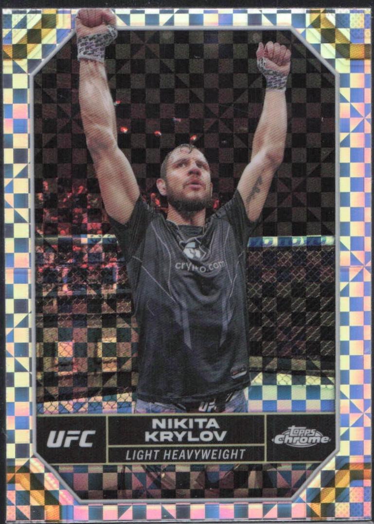 Nikita Krylov 2024 Topps Chrome UFC Base #150 X-Fractor