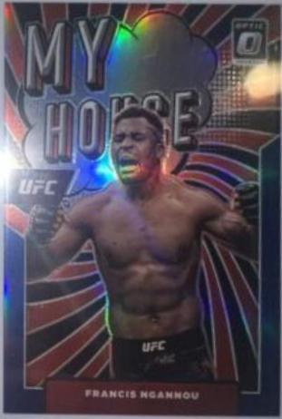 Francis Ngannou 2022 Panini Donruss Optic UFC My House #4 Blue