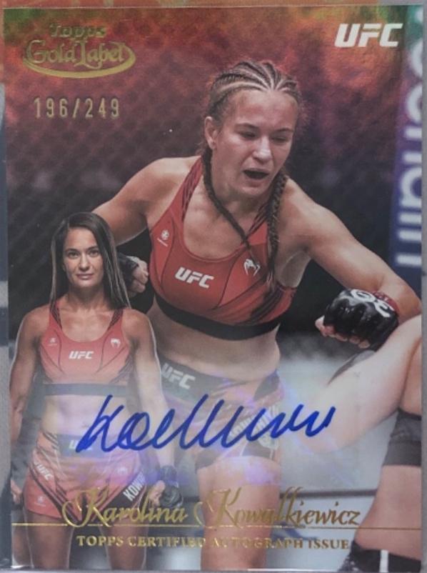 Karolina Kowalkiewicz 2024 Topps Gold Label UFC Gold Label Autographs #GLA-KKO Gold
