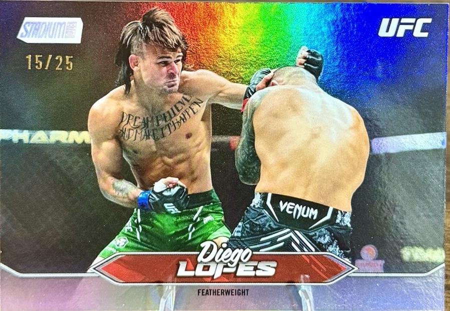 Diego Lopes 2025 Topps Stadium Club UFC Base #118 Rainbow