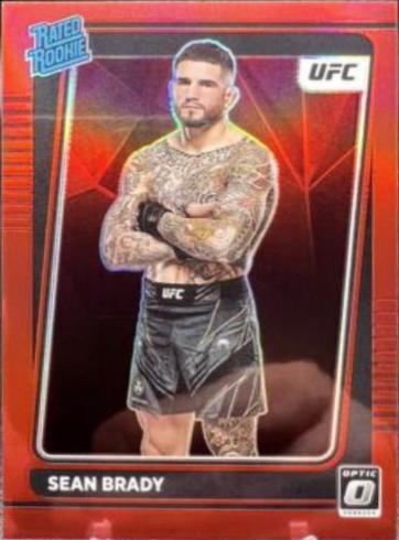 Sean Brady 2022 Panini Donruss Optic UFC Base #118 Red