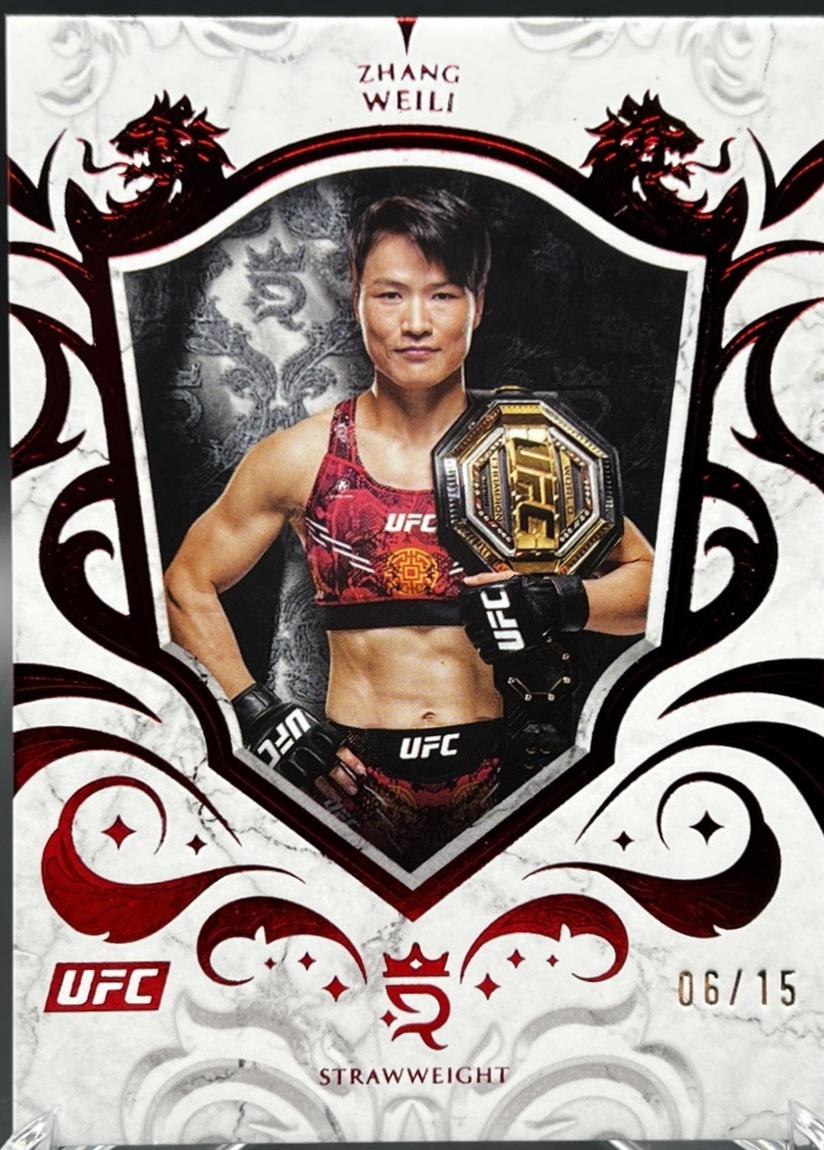 Zhang Weili 2025 Topps Royalty UFC Base #27 Red