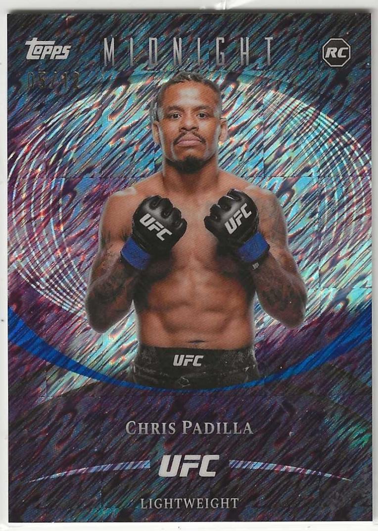 Chris Padilla 2026 Topps Midnight UFC Base #56 Black Light