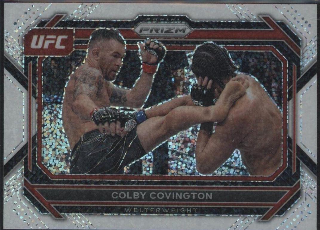 Colby Covington 2023 Panini Prizm UFC Base #30 White Sparkle