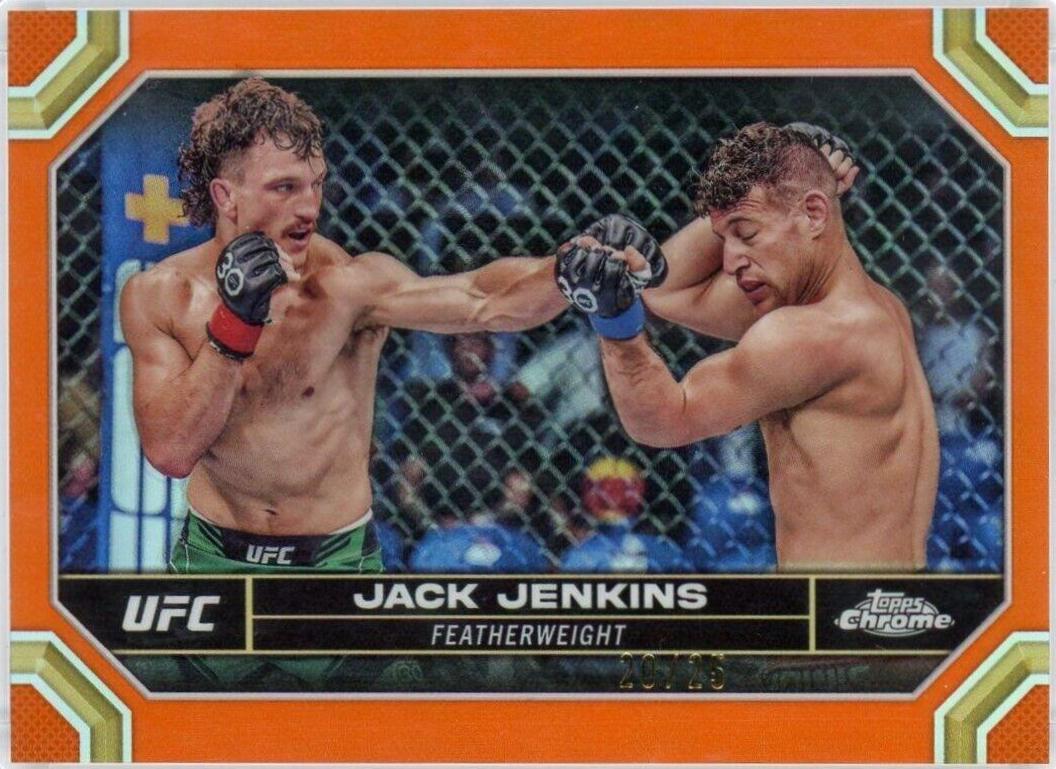 Jack Jenkins 2024 Topps Chrome UFC Base #84 Orange Refractor