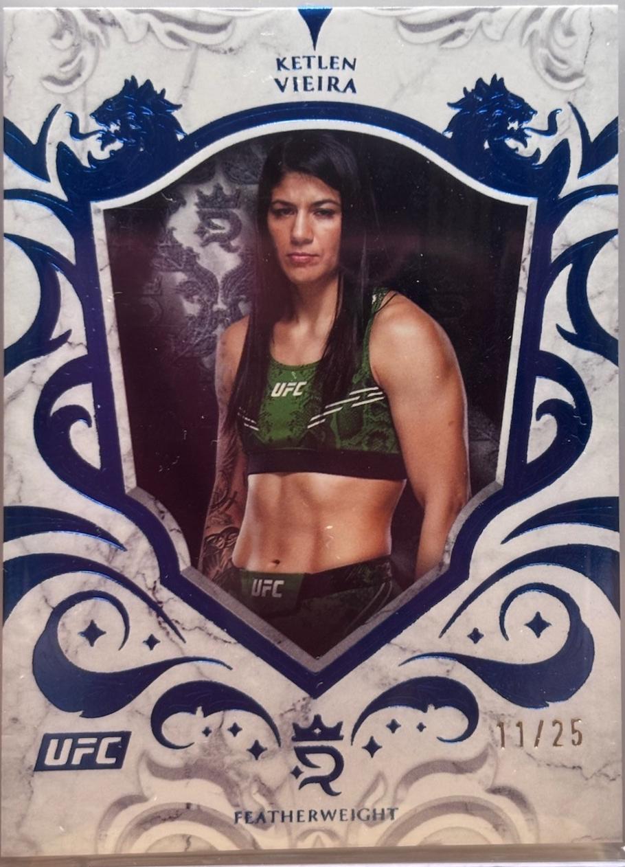 Ketlen Vieira 2025 Topps Royalty UFC Base #44 Blue
