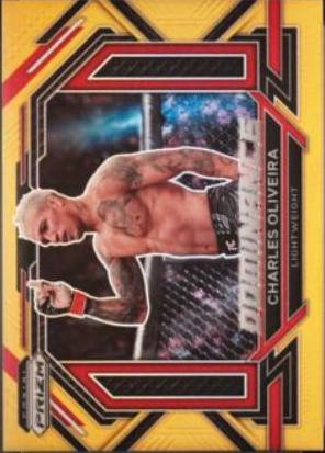 Charles Oliveira 2023 Panini Prizm UFC Dominance #30 Gold