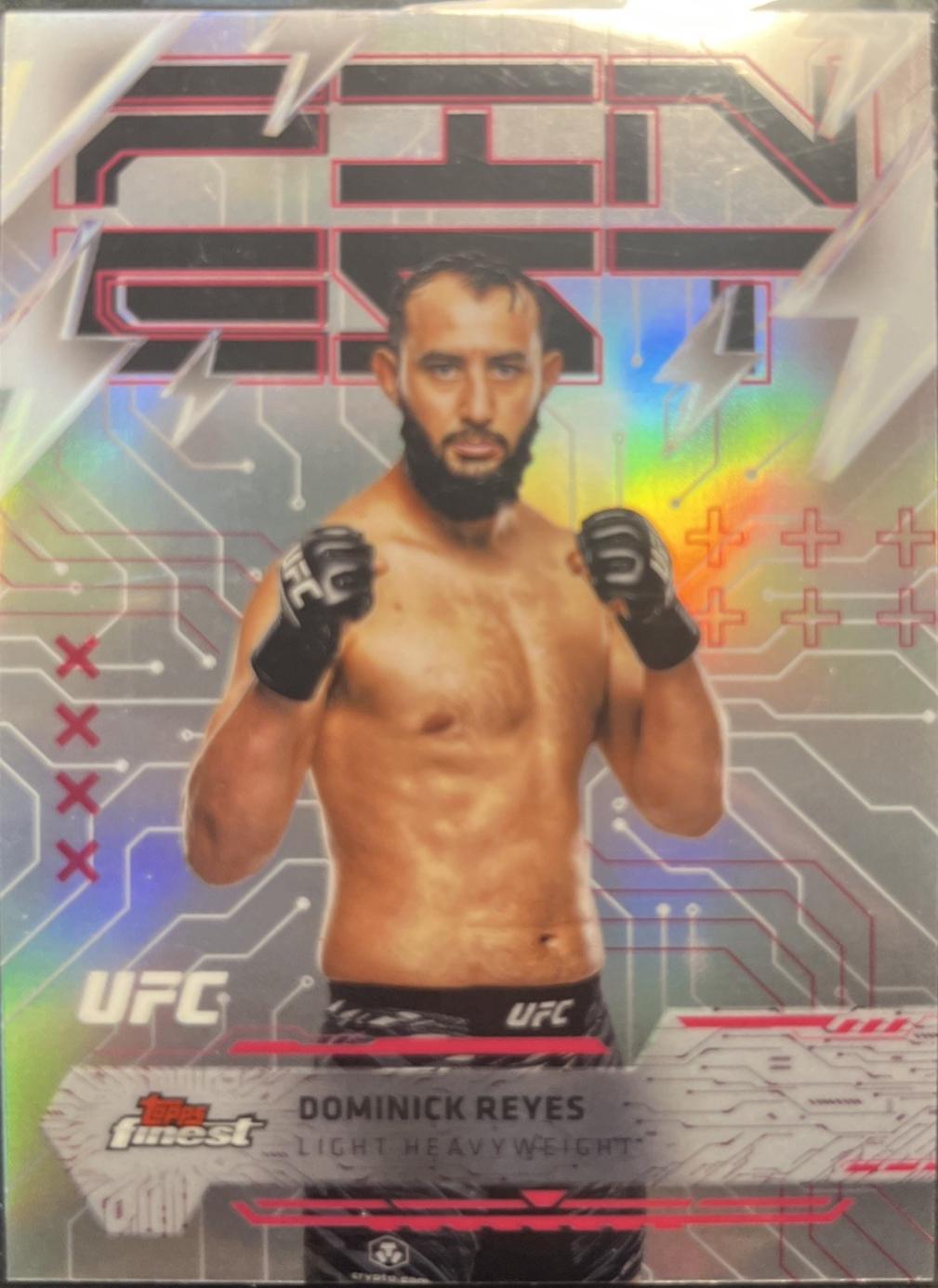 Dominick Reyes 2025 Topps Finest UFC Base Rare #283 Refractor