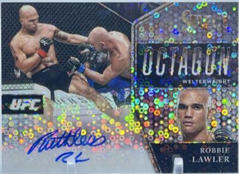 Robbie Lawler 2021 Panini Select UFC Octagon Action Signatures #27 Disco Prizms