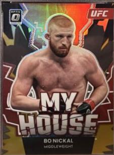 Bo Nickal 2023 Panini Donruss Optic UFC My House #20 Gold