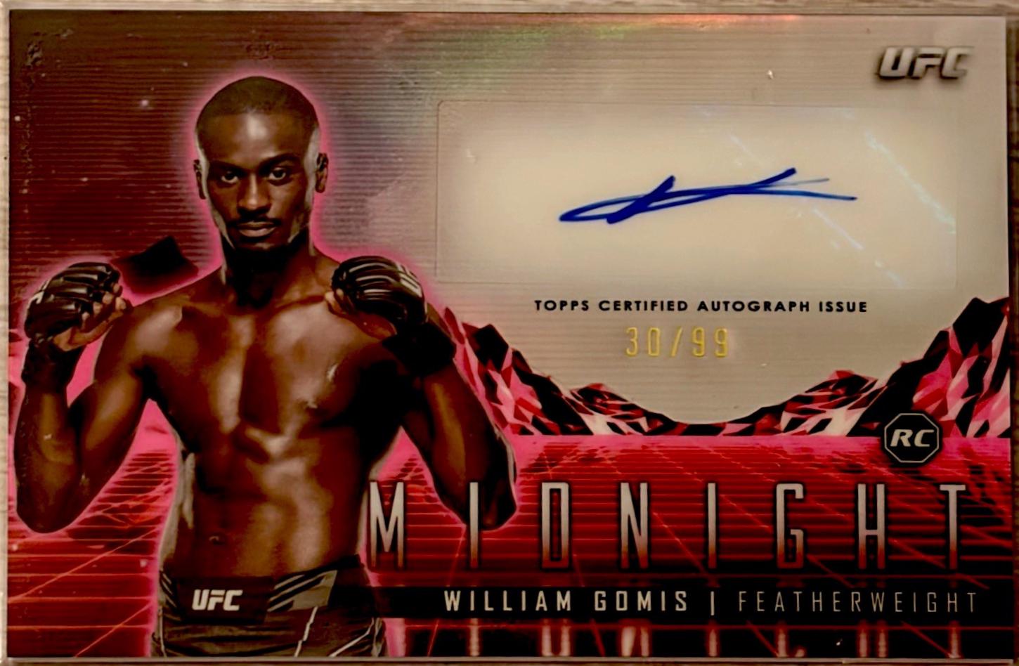 William Gomis 2024 Topps Midnight UFC Horizon Signatures #HS-WGS Twilight