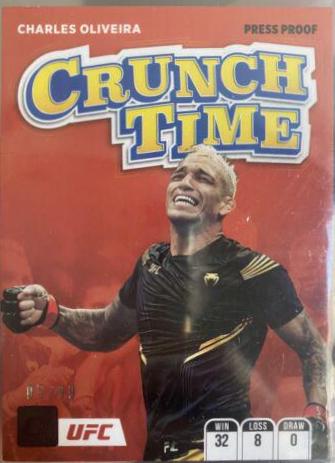 Charles Oliveira 2022 Panini Donruss UFC Crunch Time #9 Press Proof
