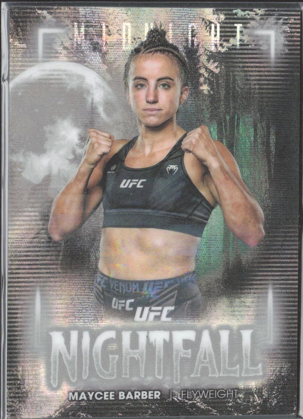 Maycee Barber 2025 Topps Midnight UFC Nightfall #NF-20 Moon Beam