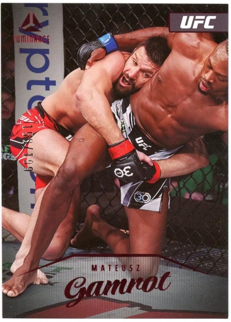 Mateusz Gamrot 2023 Panini Chronicles UFC Base Luminance #156 Red