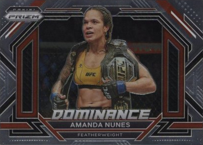 Amanda Nunes 2023 Panini Prizm UFC Dominance #7 Black