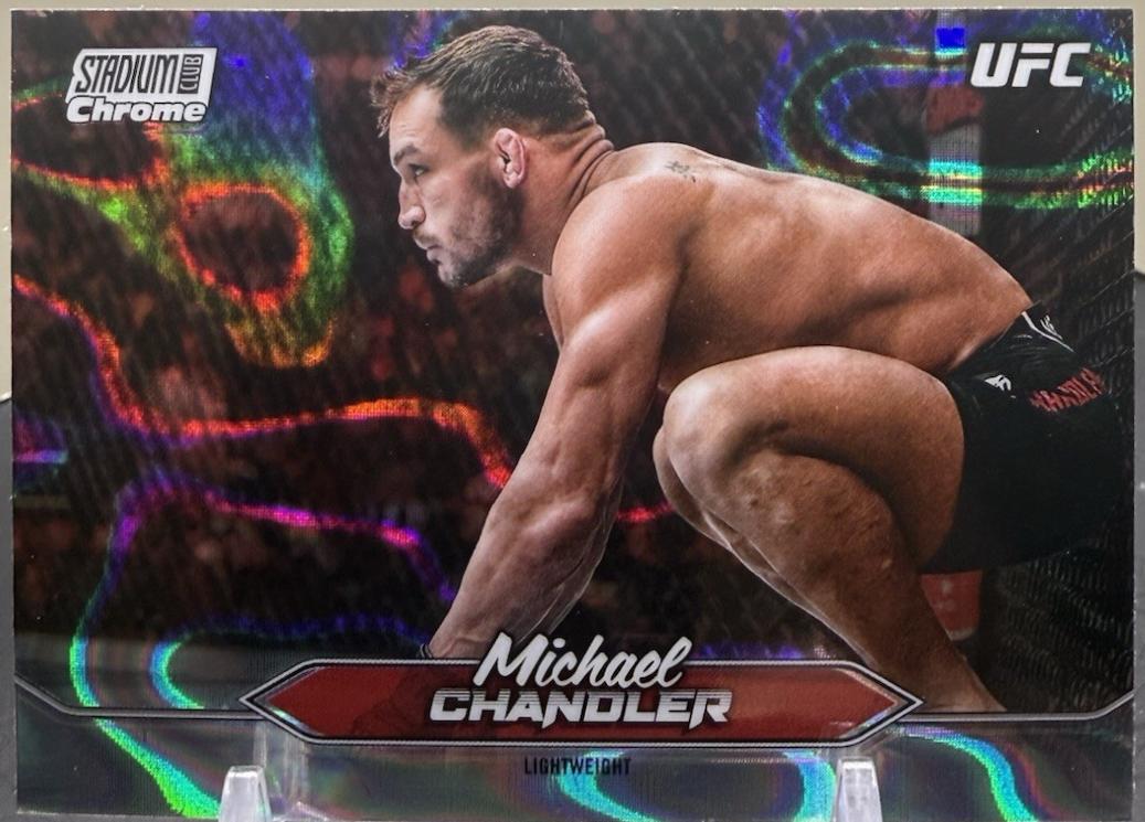 Michael Chandler 2025 Topps Stadium Club UFC Base Chrome #C-173 Lava