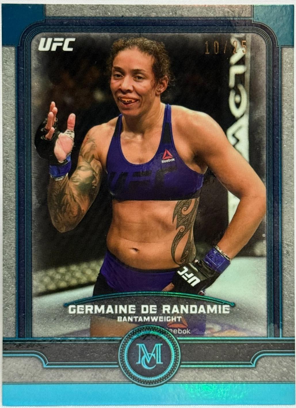 Germaine de Randamie 2019 Topps UFC Museum Collection Base #3 Sapphire