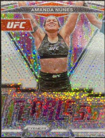 Amanda Nunes 2022 Panini Prizm UFC Fearless #25 White Sparkle