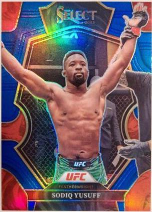 Sodiq Yusuff 2023 Panini Select UFC Premier Level #131 Blue Disco