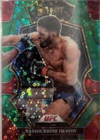 Nassourdine Imavov 2023 Panini Select UFC Premier Level #197 Green Disco