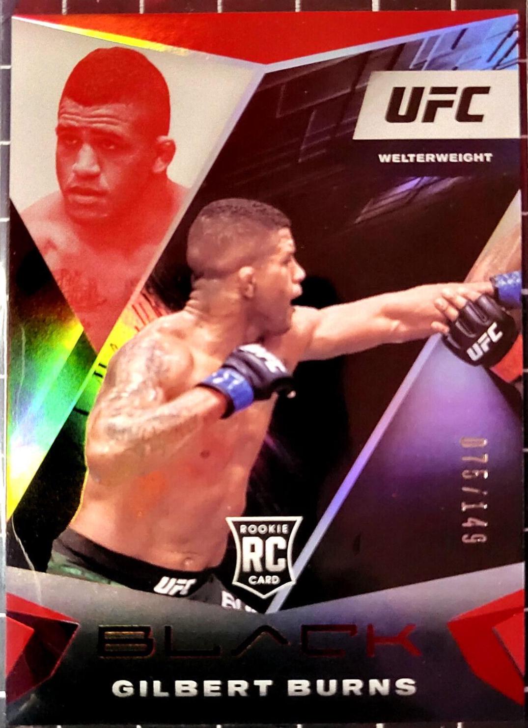 Gilbert Burns 2021 Panini Chronicles UFC Base Black #119 Red