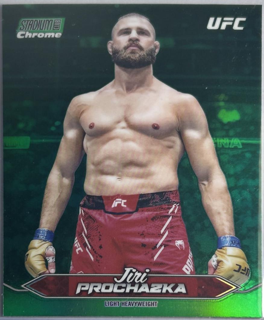 Jiri Prochazka 2025 Topps Stadium Club UFC Base Chrome #C-192 Green Refractor