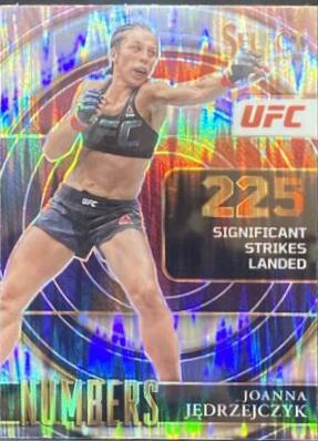Joanna Jędrzejczyk 2022 Panini Select UFC Select Numbers #30 Flash