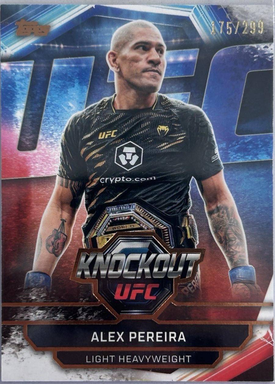 Alex Pereira 2026 Topps Knockout UFC Base #24 Bronze